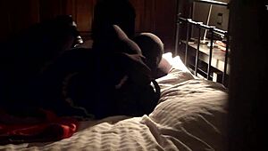 Hey, we're having a blast getting tied up in these zentai suits for some French maid bondage fun.