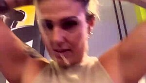 I didn't notice my shirt became see-through from sweat at the gym, what a delicious surprise