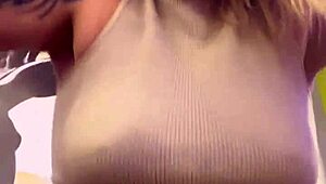 I didn't notice my shirt became see-through from sweat at the gym, what a delicious surprise