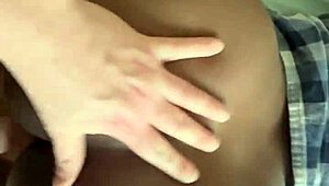 whoa, homemade amateur ebony blonde gets bent over in bedroom!