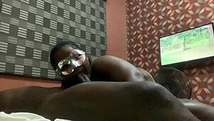 Girlfriend Gives Blowjob Before Riding Tanned Boyfriend's Cock With Her Big Ass