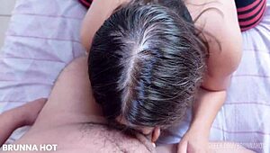 flamengo fan girlfriend with big natural tits gets spanked and licked in homemade bedroom sex