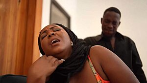 What If You Caught the Ebony Assistant Bending Over for Intense Assfucking Right There in the Busy Office Setting?