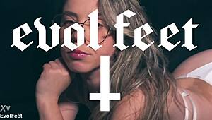 Oh gosh, do you wanna be my foot lover? I mean, like, sucking on these toes and heels while I dominate ya with my big natural tits and spit a lil...