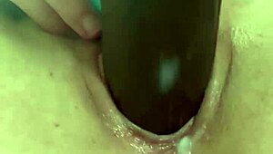 katie bugg rips her clothes to fuck herself hard with a black dick in wet pussy solo