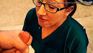 football sunday blowjob with cumshot on my face, mmm