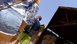 Voyeur Captures Intense Ass Delight in Rome!