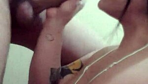 This Colombian milf with pierced nipples gives a wild blowjob that ends in public street action 😏