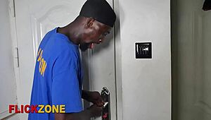 Hey, this step bro is totally taking advantage of his curvy black step sis in the bedroom during a homemade casting.