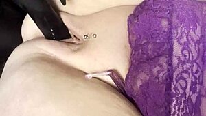 catalia valentine gets messy with dirty talk while fucking her pussy using a toy until squirting everywhere.