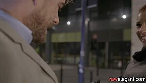 Hey, check this spitroasted Euro babe loving that interracial threeway on the sofa 😏