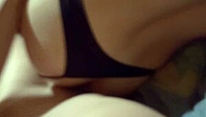 Ukrainian amateur brunette with tattoos handles big cock in homemade session