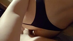 Ukrainian amateur brunette with tattoos handles big cock in homemade session