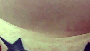 homemade amateur sextape with redhead girlfriend showing pierced nipples and tattoo