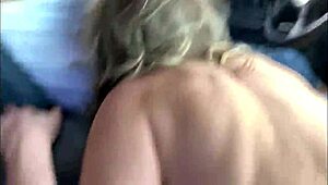 Road Head on the Las Vegas Boulevard with Petite Blowjob and Wet Pussy Action