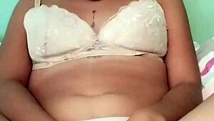 My petite latina neighbor tempts with her big natural tits in softcore solo