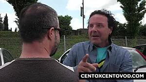 What happens when two Italian amateur dolls dominate Alex Magni with double penetrations and blowjobs?