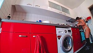 Dare to Bare in Short Jeans and Hot Pants, Showing Off Curvy Big Ass Without Panties