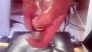 Bottle shoved deep in my ass - who wants to watch?