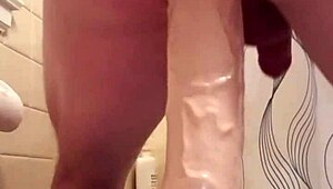 She explored self-pleasuring with extreme anal insertions using large dildos and toys in a solo session.