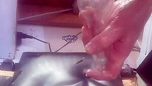 Bottle shoved deep in my ass - who wants to watch?