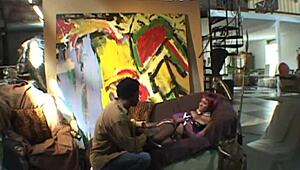 Ebony Babe In Fishnets Gets Anal Fucked With Ball Licking, Cowgirl Riding, And Cum On Ass