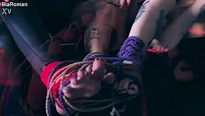 These Feet Crave Domination from Brunette and Redhead Goddesses in Bondage with Toe Sucking