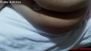 My husband catches me cheating at home with his friends, ripping clothes for wet creampie in cowgirl 😱