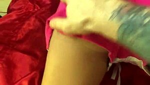 Stepfather gives stepdaughter anal outside the house using sex toy until they get caught