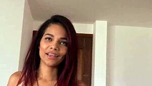 Big tits Latina bends over for hung American tourist to deepthroat and fuck her tight pussy raw in rough doggystyle domination.