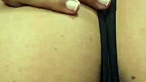 Brenda Floripa is showing off with clothes ripped in solo masturbation.