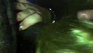 Hey, you think you can handle giving car head like this white girl does to a big black cock?