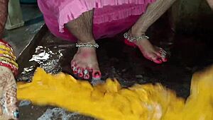 Horny Bhabhi Peeing in Bathroom Captured in Hindi Erotic Video