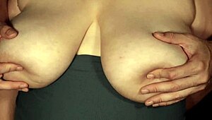 Intense Hard Nipple Sucking And Play With Natural Tits Close Up