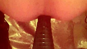 Amateur teen 18+ is doing home solo DEEP FISTING in her asshole with anal sex toy.