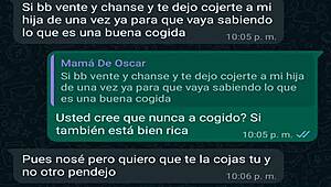 Conversacion de whatsapp con la jefa de mi amigo Oscar me lleva a creampie casero en webcam!
