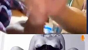 Hey check this cum tribute to that hot milf with shaved pussy and stockings