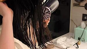 Offshot Video with Cute Asian College Student in Ponytail and Fetish Feet Play!