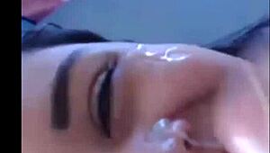 Cumshot to my gf! 😈