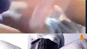 Hey check this cum tribute to that hot milf with shaved pussy and stockings