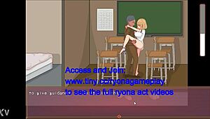 Cute Blonde Fucks Teacher In Bt Life Hentai Game