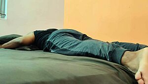 Look at this beautiful chubby Malaysian chick riding my big cock in bed for tight pussy sex