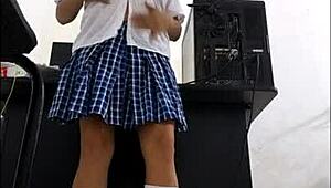 Watch This Beautiful Student Leave A Naughty 18+ Gift On Her Teacher's Phone!