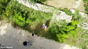 Enticing Babe Cara Mella Gets Pussy And Ass Slammed Dp Style In Outdoor Cowgirl And Doggystyle