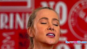 Whoa, this playful step sis with big ass takes that European monster cock too far in pov! 😏