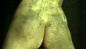 Hey, check this chained up cutie in cosplay getting dirty with solo masturbation and her shaved pussy 😈