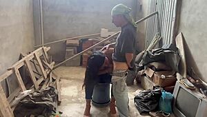 Did this bricklayer fuck you hard for being such a horny and slippery whore?