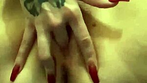 Squirting Babe Engages In Fetish Play While At Work