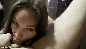 oh my god, a fan pov dominates monika fox with bdsm hard anal, brutal facefuck, and cum in mouth!