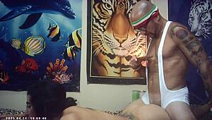 Oh man, behind the scenes with this glasses cam first timer sexxxy skiny model... she really feels that italian pound machine hard, ya know?